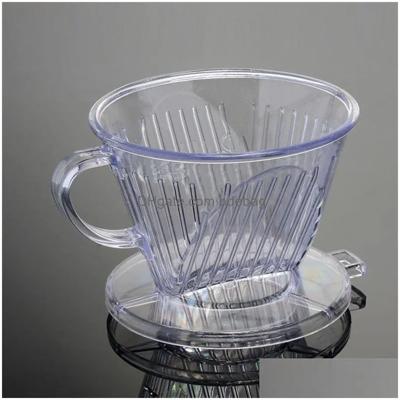 small plastic cone reusable coffee filter baskets mesh strainer pour over coffee dripper 102 drip type 5 5be d3