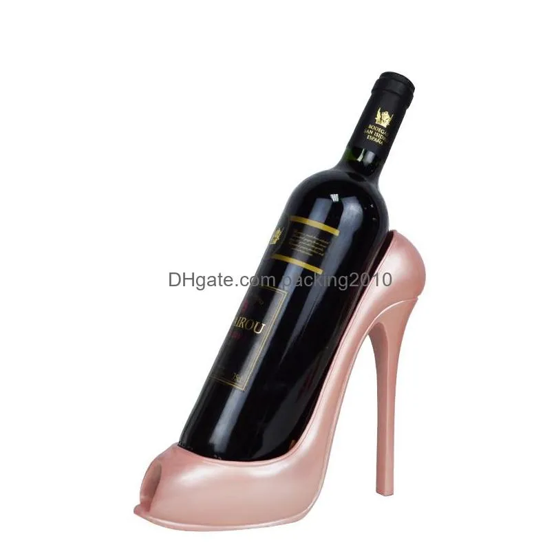 red wines bar tools rack creative high heel shoes wine bottle holder wedding party decoration 22 9yh z r