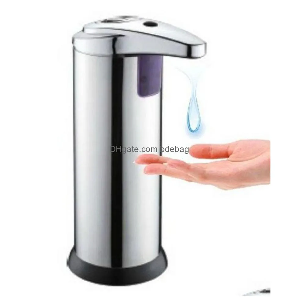 infrared sensor soaps dispenser stainless steel automatic induction liquid soap dispensers for kitchen bathroom 23mx c r