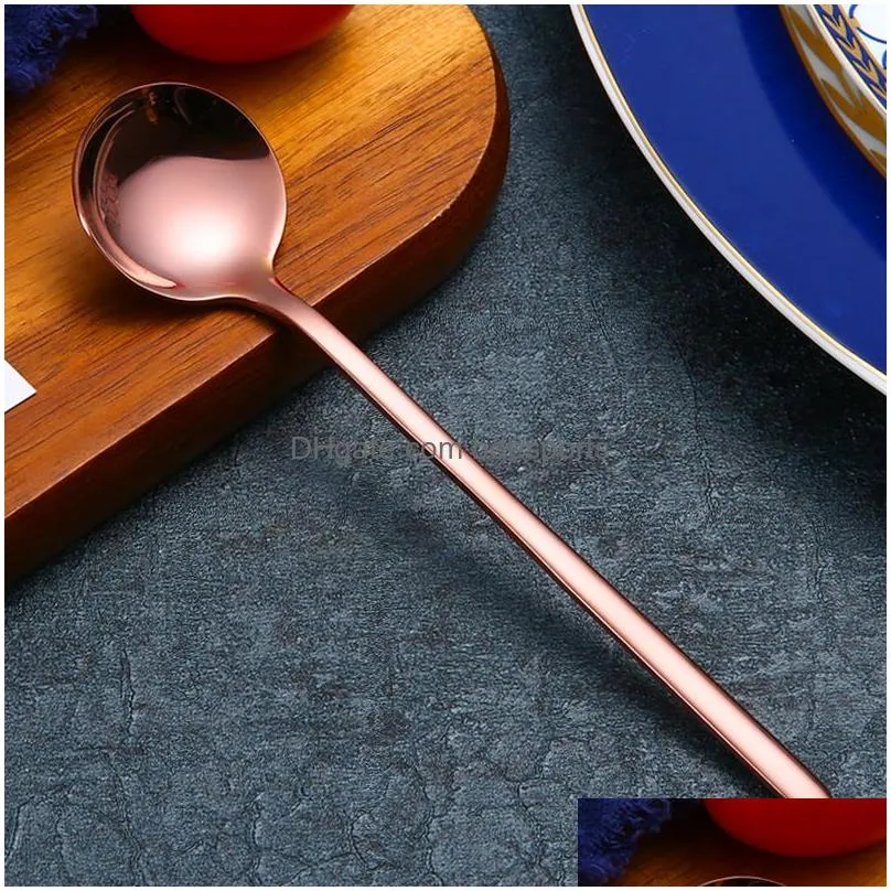 s mini coffee spoon stainless steel tea spoon gold stirring teaspoon bar restaurant kitchen supplies christmas birthday party 374