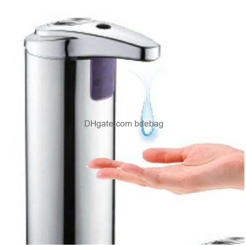 infrared sensor soaps dispenser stainless steel automatic induction liquid soap dispensers for kitchen bathroom 23mx c r