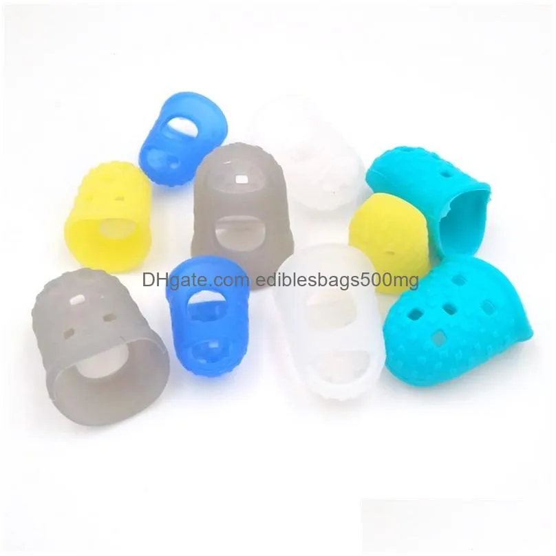 silicone guitar finger sleeve finger thumb household sundries picks guitar finger protectors useful for acoustic guitar beginner other string 131