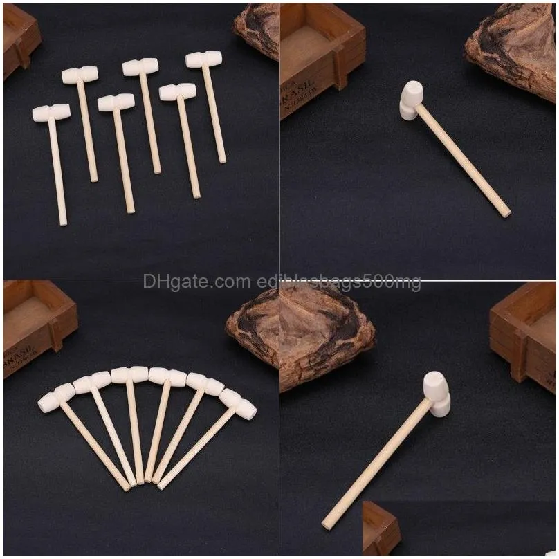 mini wooden hammer balls toy pounder replacement wood mallets jewelry crafts 77 g2