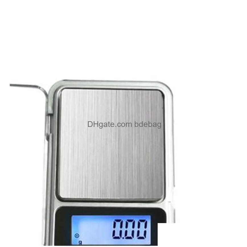 mini electronic digital scale jewelry weigh scale balance pocket gram lcd display scale with retail box 500g/0.1g 200g/0.01g 293 v2