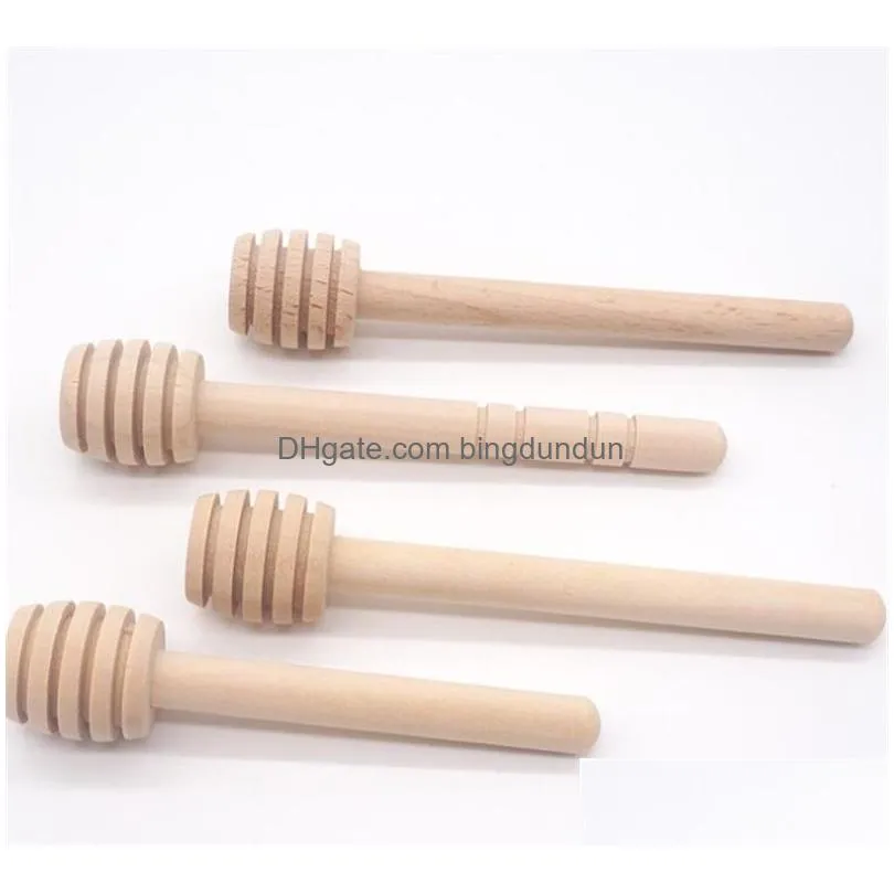 wood honey stick kitchen tools stir mixing handle spoon long sticks coffee jam red wine wooden 8cm 10cm 0 5fy q2