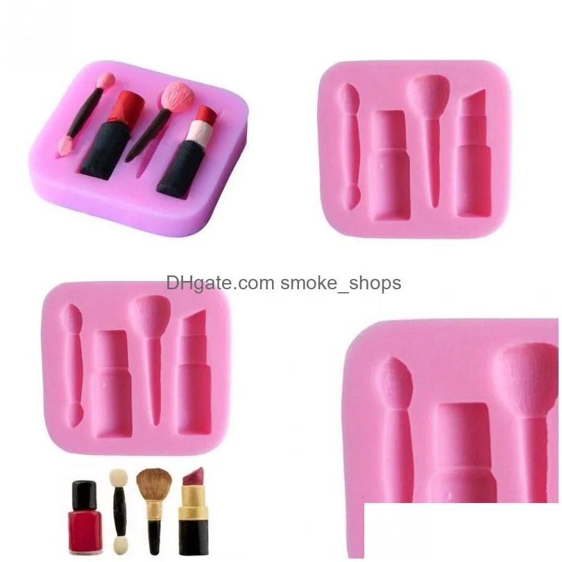 diy silicone baking molds cake fondant soap 3d moulds cosmetic beauty lipstick shape food tool bakeware high quality 1 4sk g2