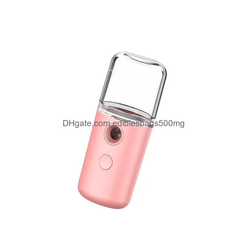 usb charging sprayer humidifier macaroon nano handheld face steamer moisturizer skincare vapor hydrating humidificador cold spray 7bn