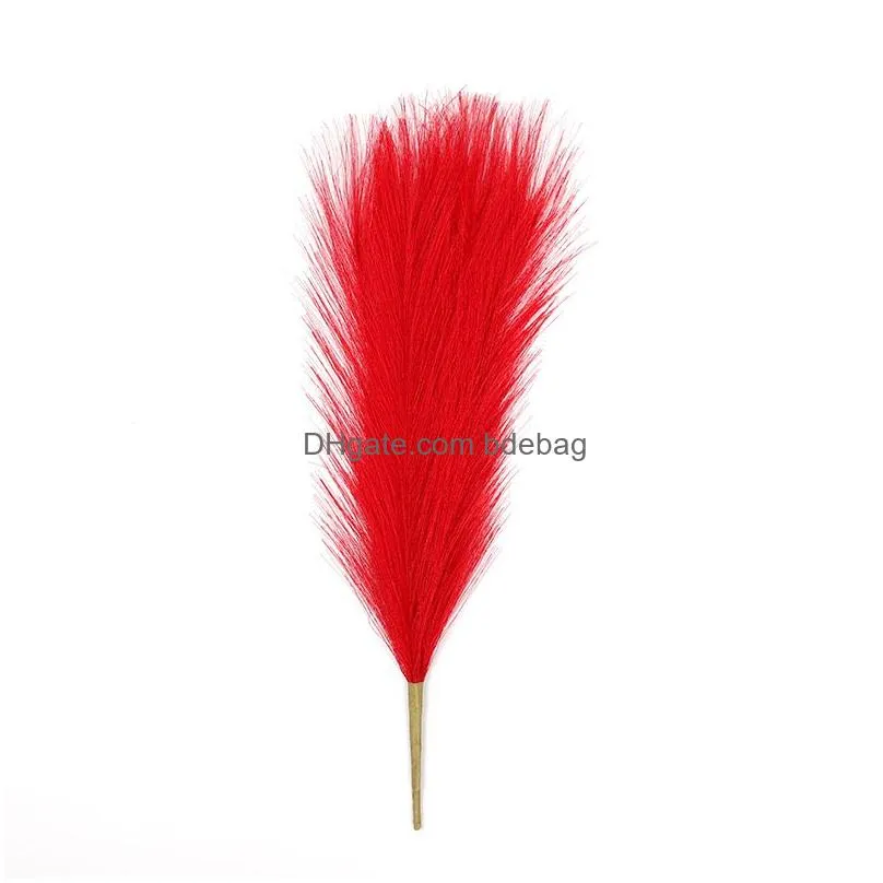 wedding decorative flowers pampas grass large size fluffy for home christmas decor natural plants dried flower 43-45cm 5693 q2