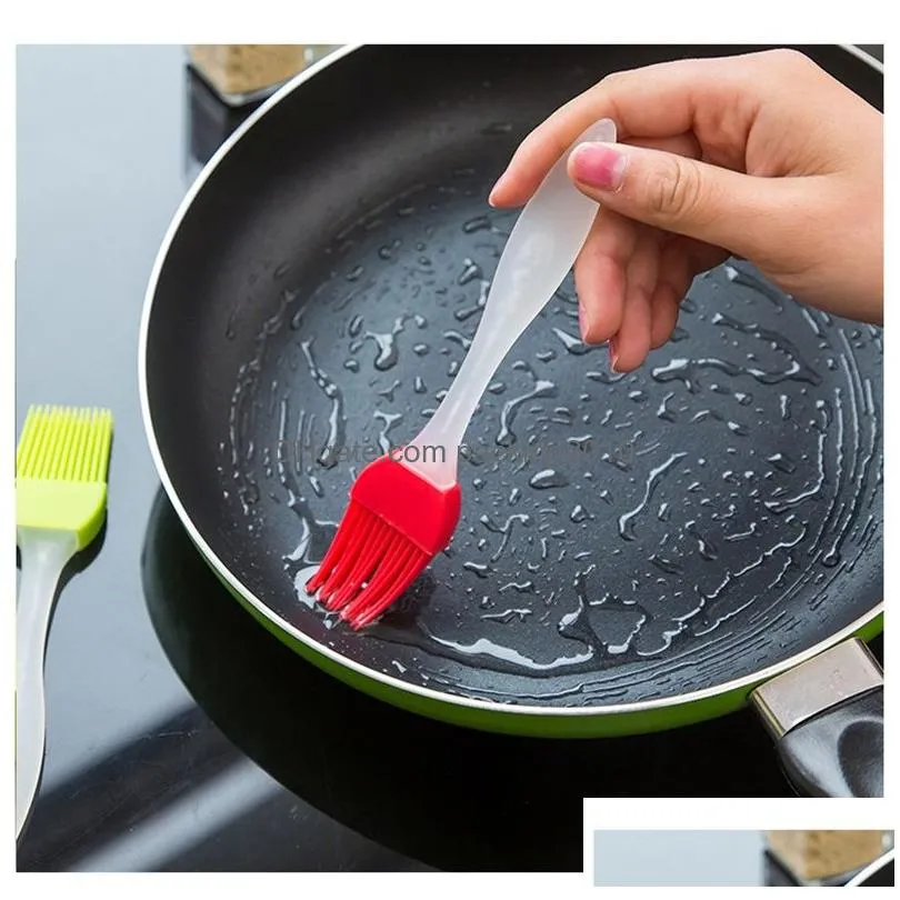 newest silicone baking bakeware bread cook brushes pastry oil non-stick bbq basting brush tool kitchen gadget 160 k2