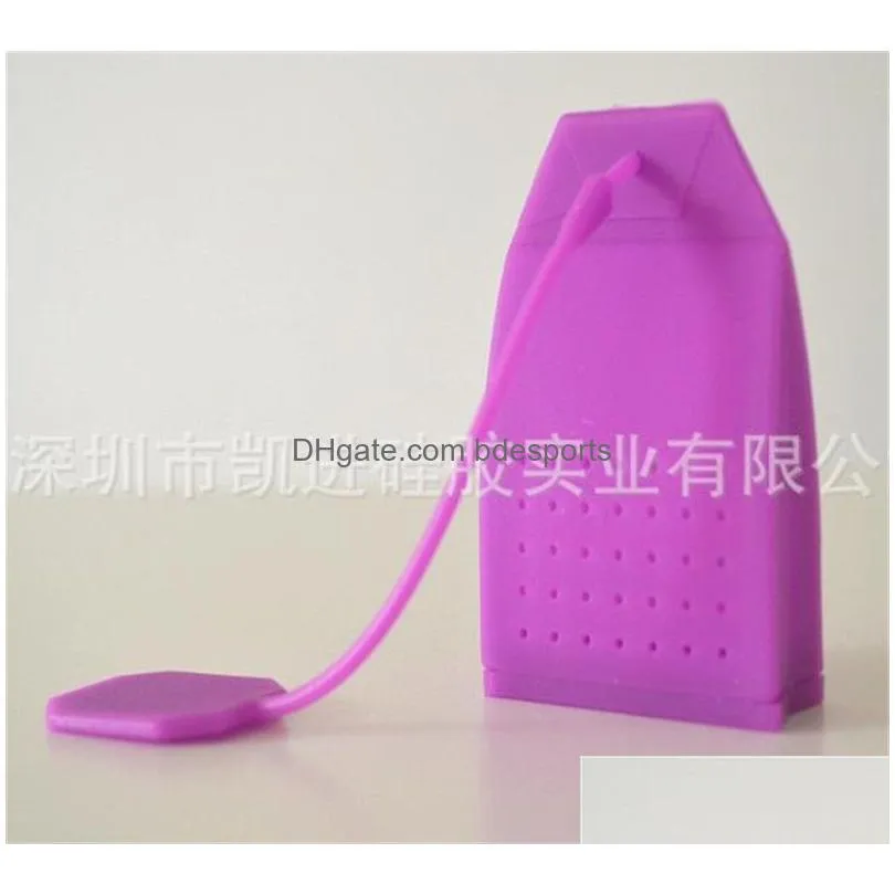 food grade silicone tea tools infuser exquisite kitchen gadget strainer bag shaped filter with multi color 2 8fy jj
