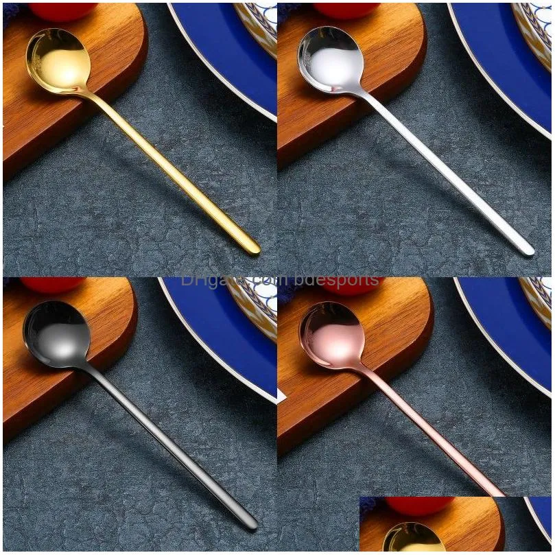 s mini coffee spoon stainless steel tea spoon gold stirring teaspoon bar restaurant kitchen supplies christmas birthday party 374