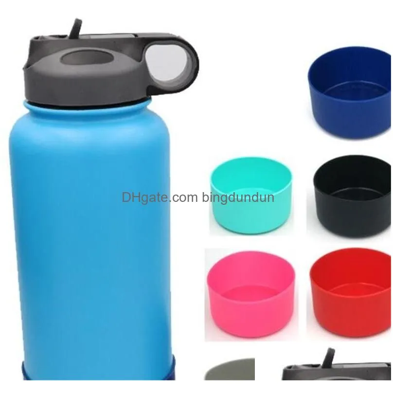 silicone cup cover stainless steel water bottle sleeve vacuum cups covers high quality portable outdoor 5 5xy ww