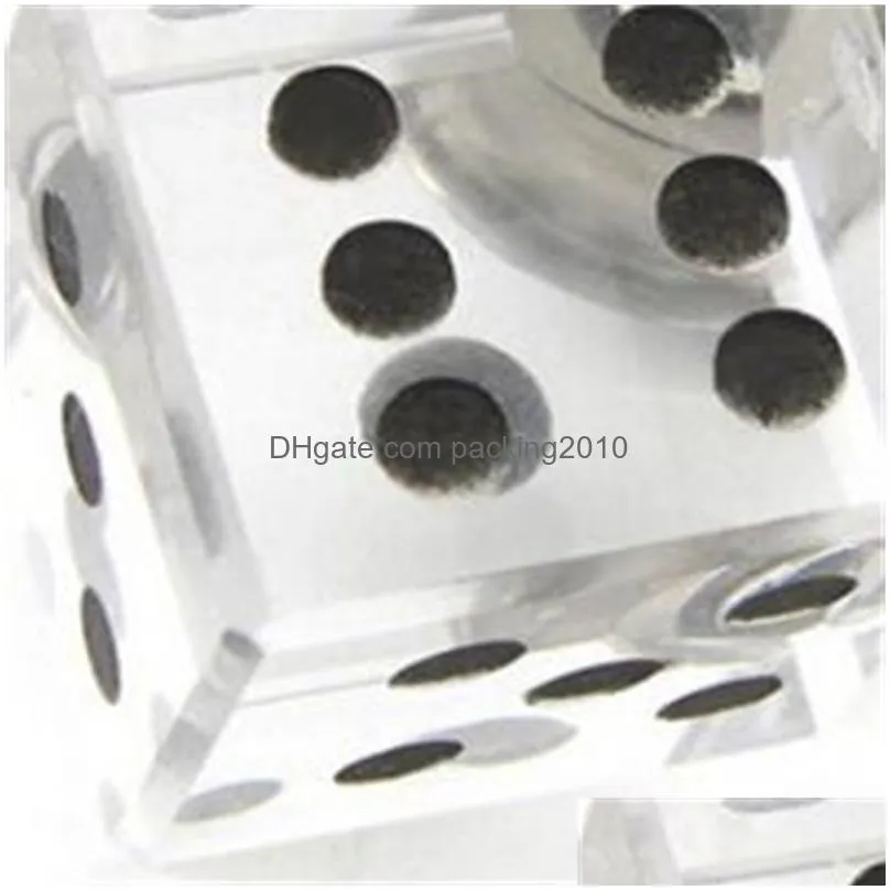 fashion crystal red wine stopper bar tools dice bottles stoppers las vegas gifts for friends 7 5xn y2