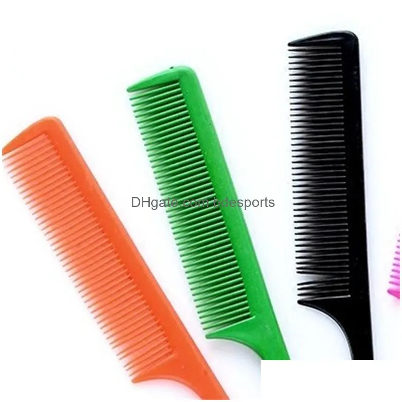 candy colored plastic cosmetic comb long tail hairdressing combs hair brush barber styling tools home beauty salon 0 09zm b2