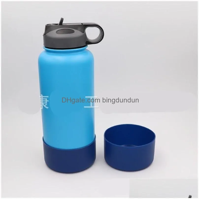 silicone cup cover stainless steel water bottle sleeve vacuum cups covers high quality portable outdoor 5 5xy ww