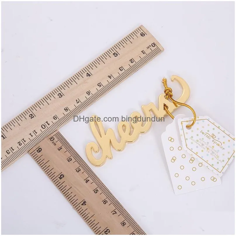 alloy beer bottle opener wedding return gift cheers shaped plated gold openers new pattern 1 8tb j2