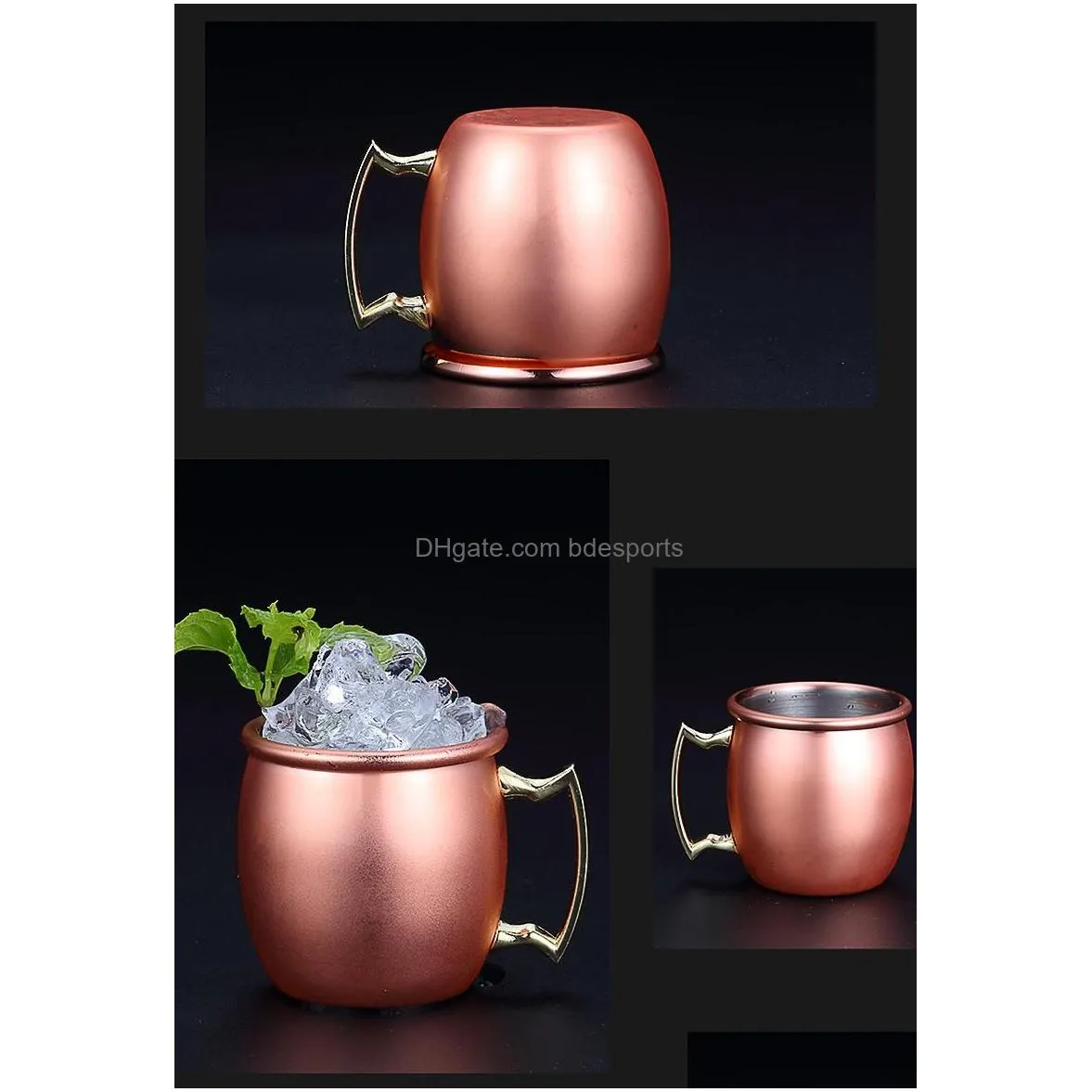 new arrival moscow mule copper mug 95ml mini 304 stainless steel cocktail cup simple durable multi function 9 8cs f1