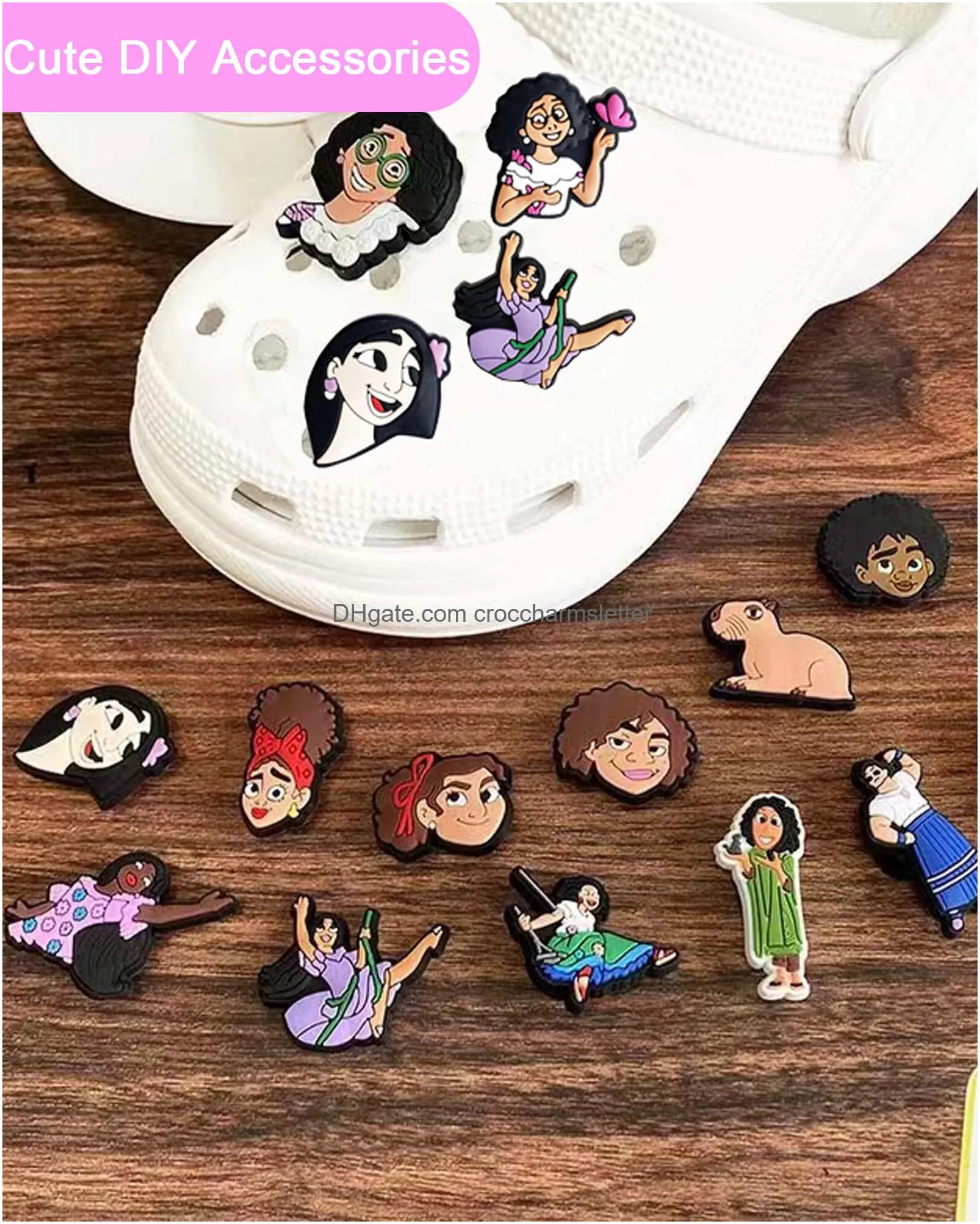 cute shoe charms for kids cartoon charms for clog sandals bands wristband shoe charm decoration for kids teens boys gir mix randomly