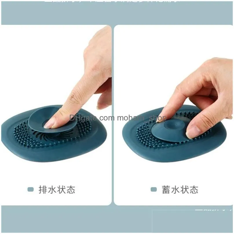 bathroom washbasin drain other building supplies hair catcher silicone sink drains strainer floor filter deodorant plug shower room 20211228