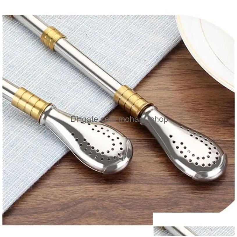 portable detachable and washable straw stainless steel filter tubularis vintage gold plated drink straws top quality 4 8wd ww