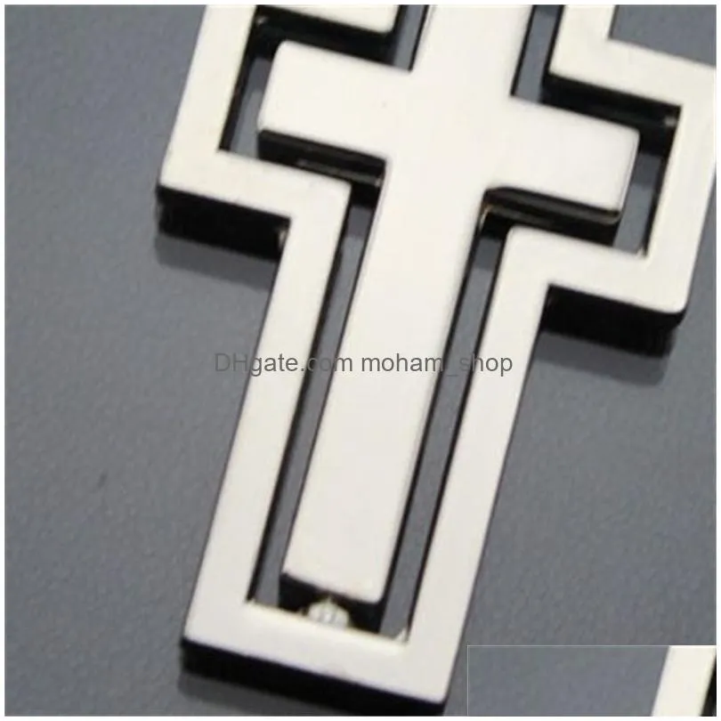 cross key ring metal originality rotatable keys buckle church gift party favor home car portable design 2 5kd h1