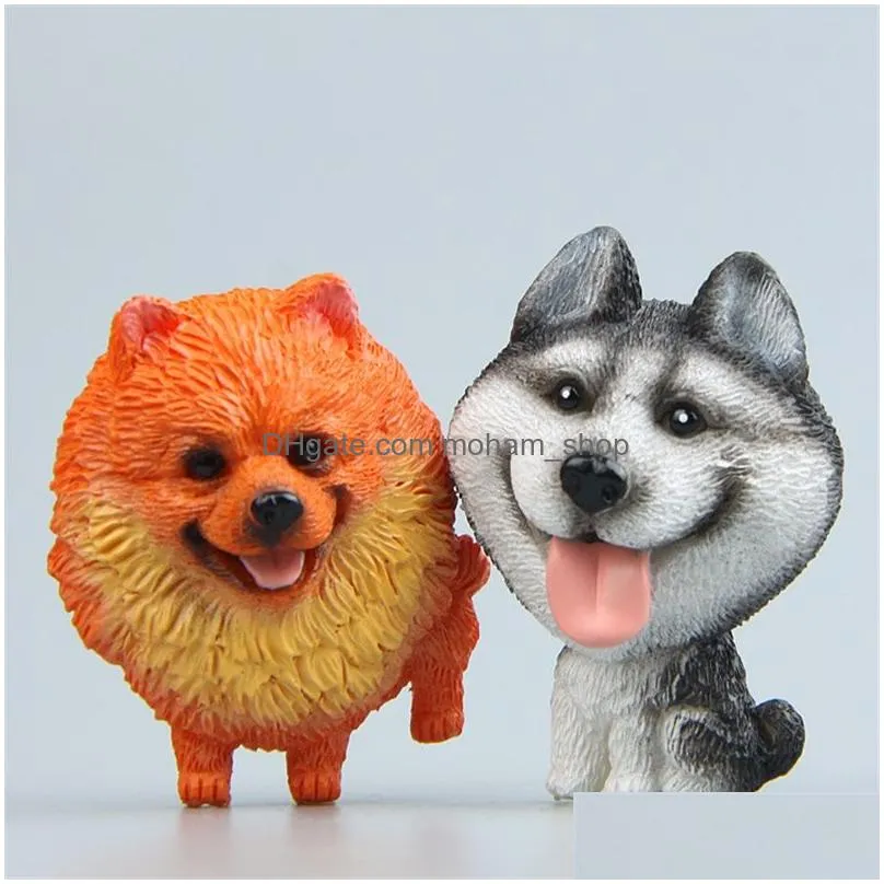 novelty style diy pet refrigerator magnet creative sleeping series dog fridge magnets cartoon for home decoration supplies 6yr xb