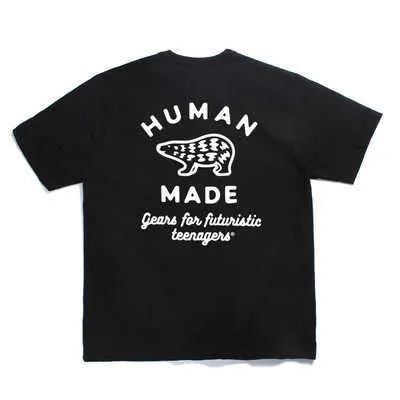 2021 New Human Made Duck T-shirt Dry Alls Flax Men Women High Quality Humanmade T Shirt Inside Tag Label X0726