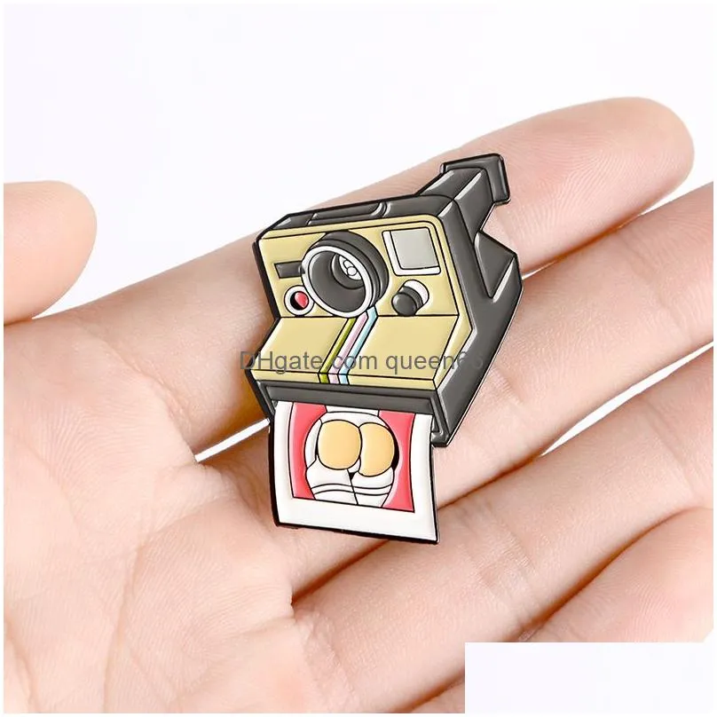 camera enamel pins cameras photo badges film photography brooches films cameras lapel pin clothes bags fashion jewelry gifts