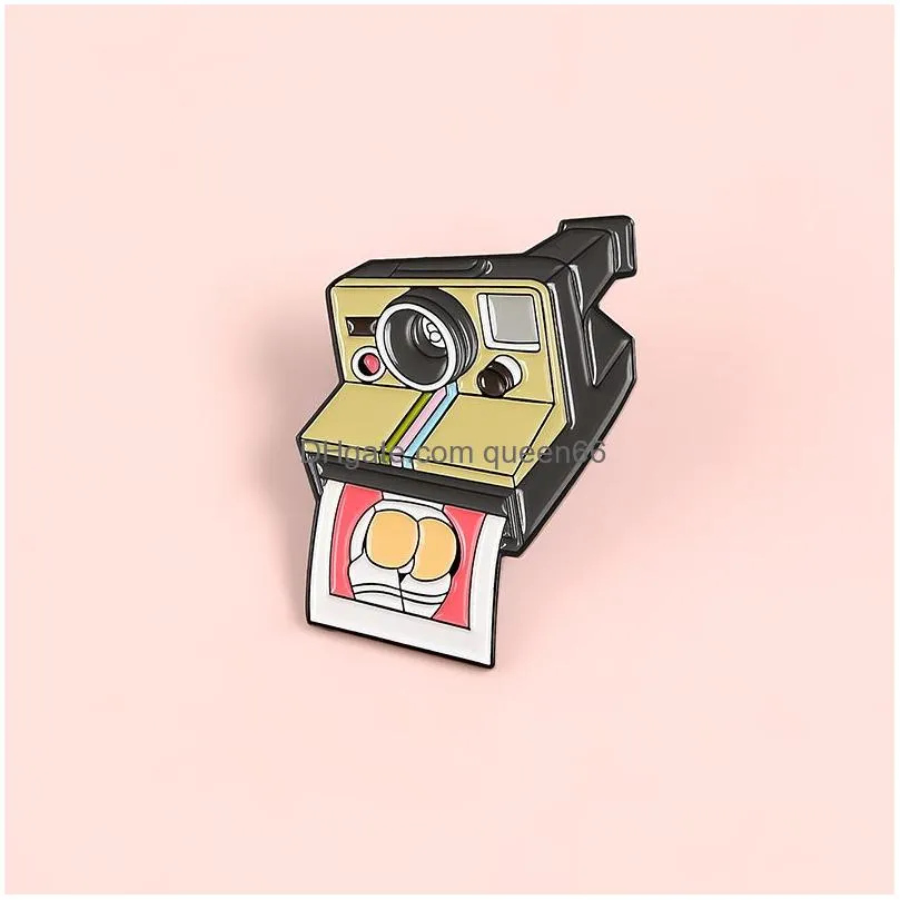 camera enamel pins cameras photo badges film photography brooches films cameras lapel pin clothes bags fashion jewelry gifts