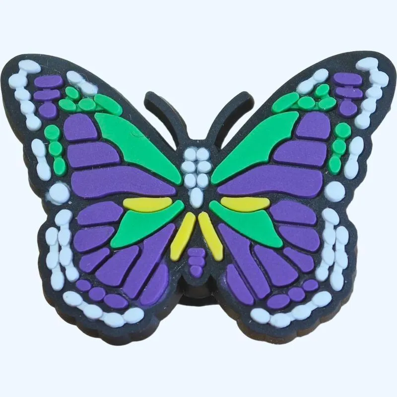 shoe charms for clog shoe decoration cute rainbow butterfly premium quality popular charms accessories great gift for kids boys girls teens men women and adults