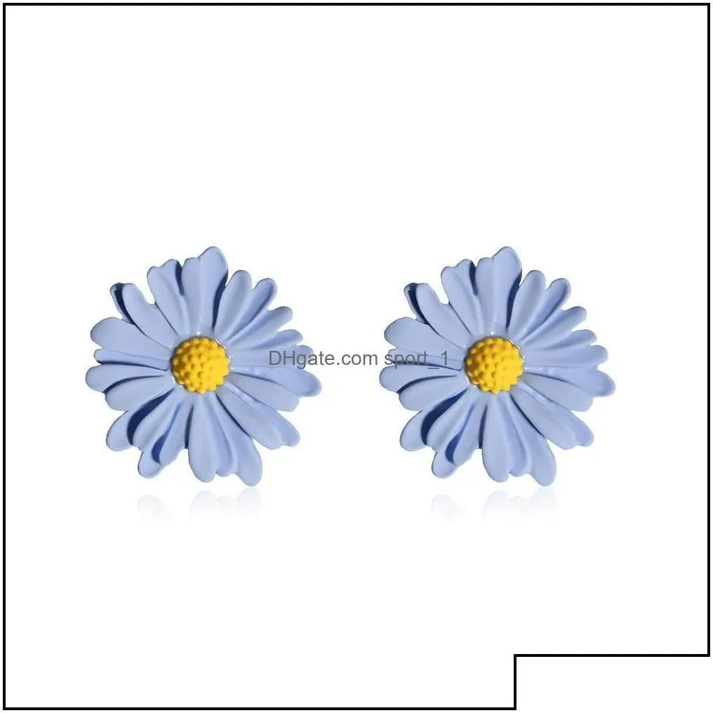 jewelrycute small daisy stud for women 925 sterling sier needle sweet flower earrings party holiday wholesale jewelry drop delivery