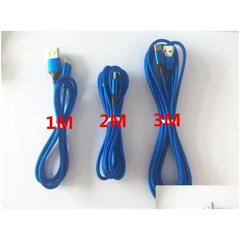 3.1a nylon cable micro /type c cable fast charging wire type-c /micro usb phone  cable for samsung s10 s8 note 10