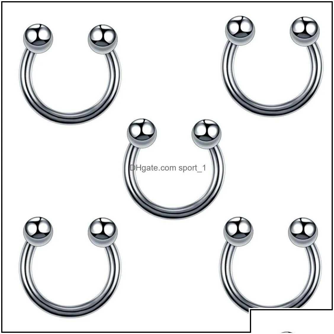 jewelrystainless steel set tongue rings body piercing eyebrow belly nose nail jewelry aessories 120 mixes wholesale drop delivery 2021