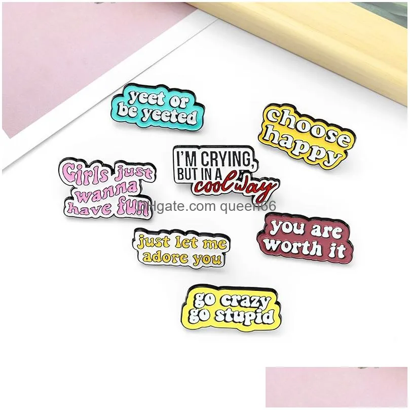 funny creative character enamel pins colors fashion various types brooches for lapel pins clothes shirt bags