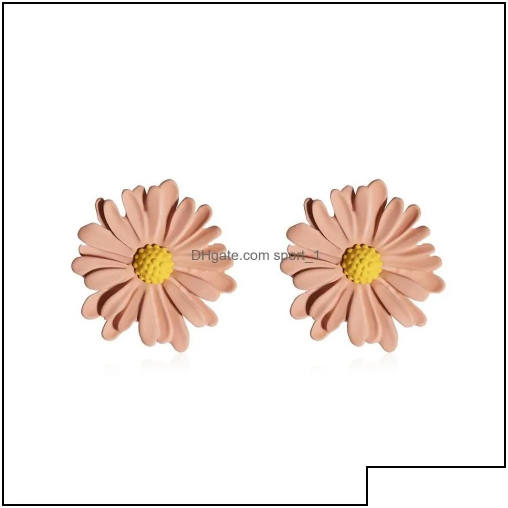 jewelrycute small daisy stud for women 925 sterling sier needle sweet flower earrings party holiday wholesale jewelry drop delivery