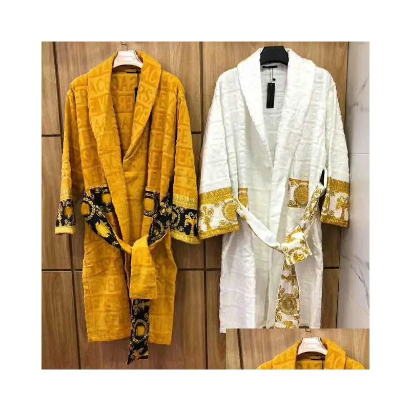 5 colors 100% cotton top quality women men bath robe european and american style supplies f 66 l--3xl