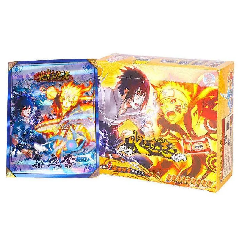 2023 collection cards uzumaki uchiha sasuke haruno sakura kakashi tcg trading card game for children birthday gift toy r230619