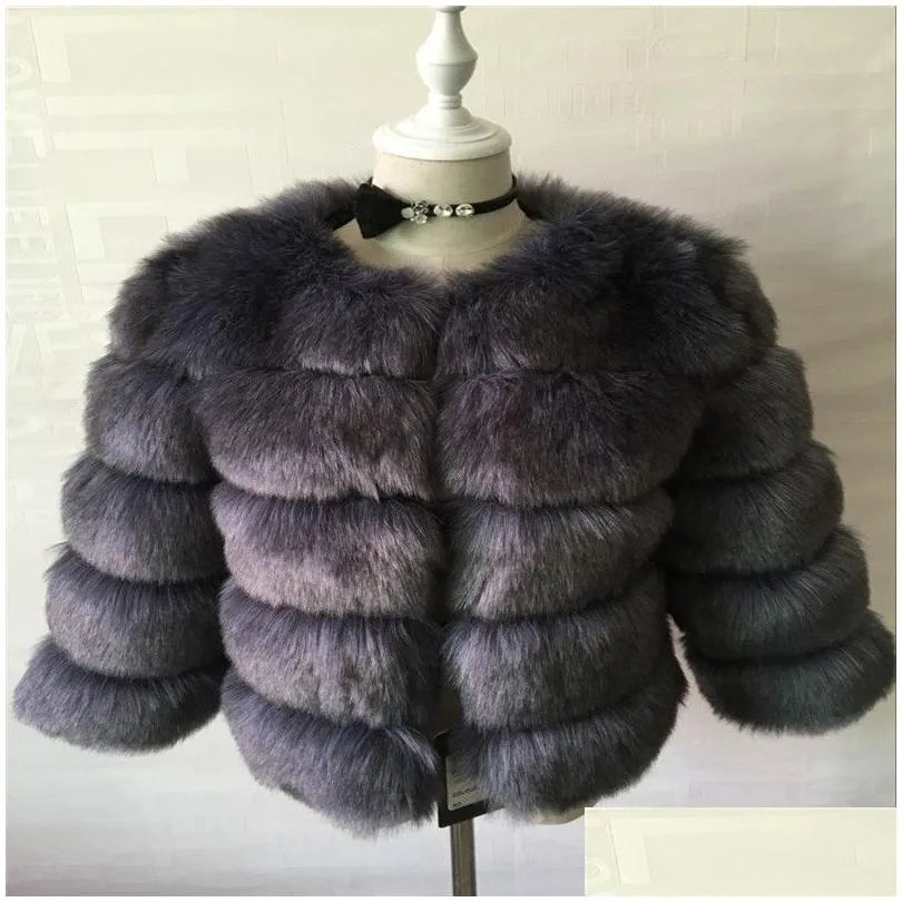 ft001 s-3xl mink coats women 2020 winter top fashion pink faux fur coat elegant thick warm outerwear fake fur jacket