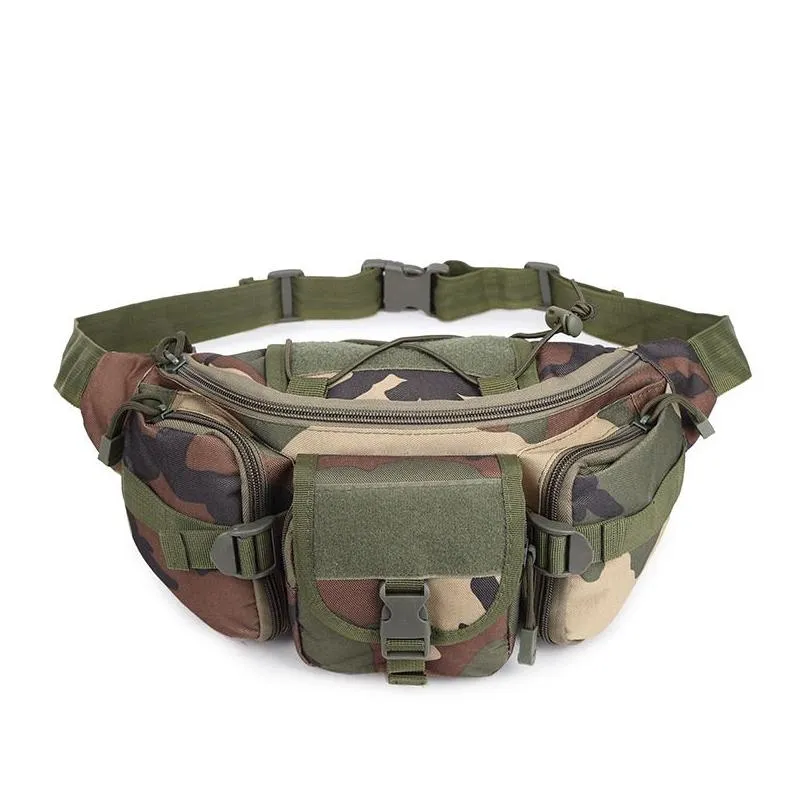 outdoor sports tactical camouflage waist bag fanny pack hiking versipack running waistpack no11-407