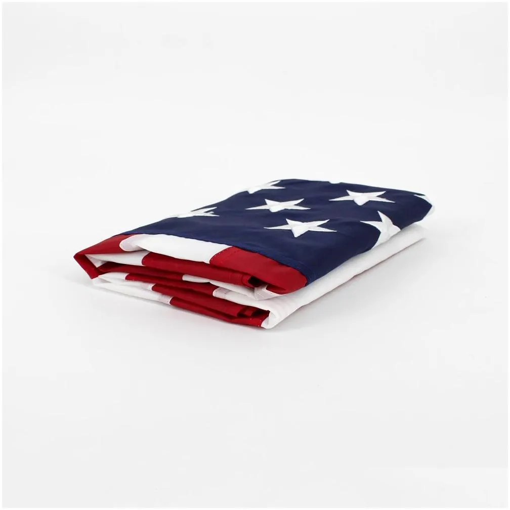 210d nylon 3x5fts united states us usa embroidery american flag of sewing stripes direct factory wholesale