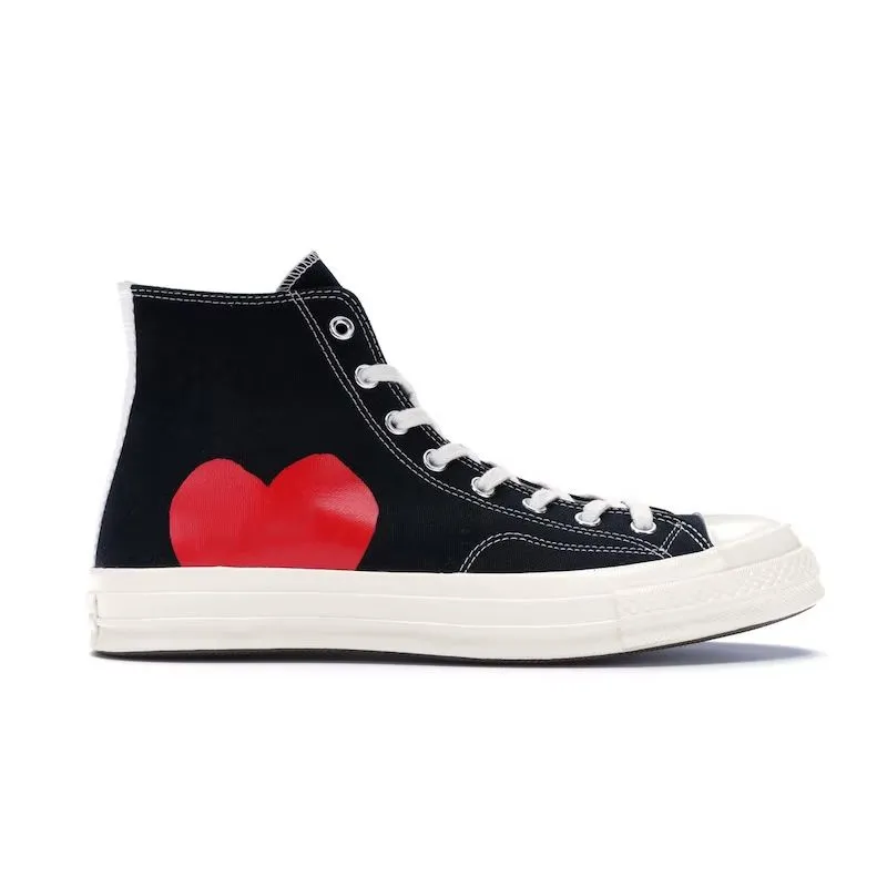 1970 women shoes Red Heart Casual 1970 Shoes 1970s Big Eyes Chuck Hearts 70s Hi Skate Platform Shoes Classic Canvas Materials Men Skateboard Sneakers 35-44