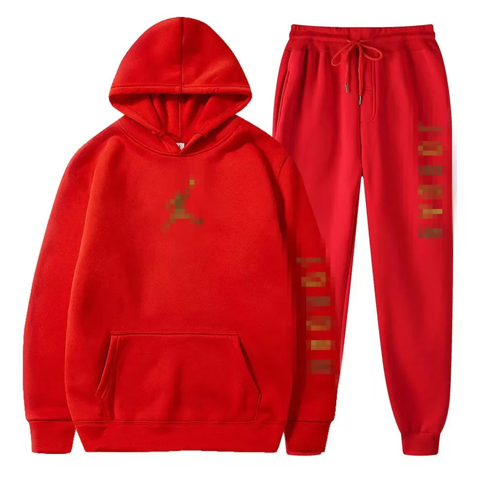 Sweatpants And Hoodie Set Tracksuit Men Hooded Sweatshirt Pants Pullover Hoodie Suit Casual Men Clothe ssss