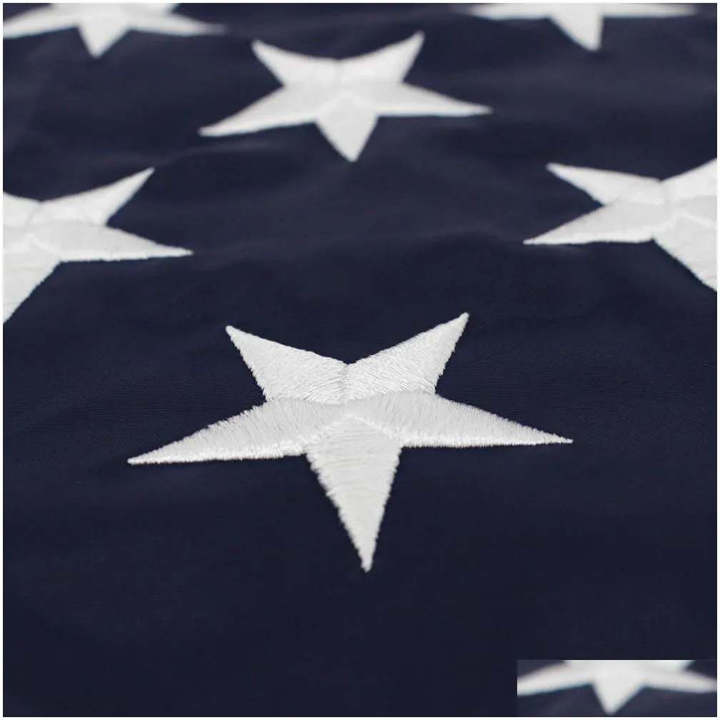 210d nylon 3x5fts united states us usa embroidery american flag of sewing stripes direct factory wholesale