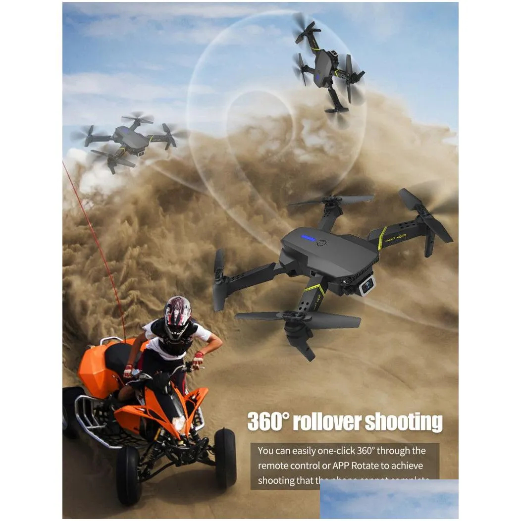 global drone 4k camera mini vehicle wifi fpv foldable professional rc helicopter selfie drones toys for kid battery gd89-1