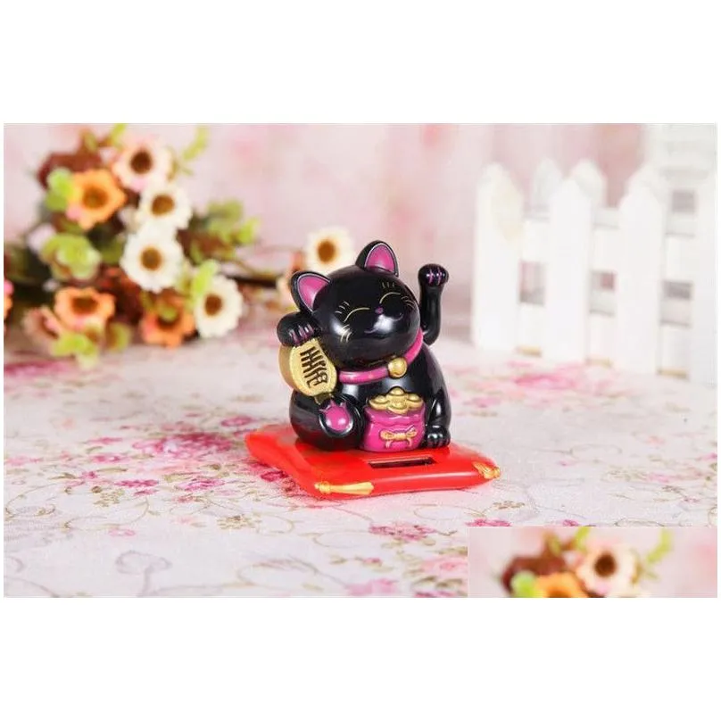 shaking hands lucky cat counter decoration waving cat oranment home office shop decor wealth fortune crafts feng shui cat gifts