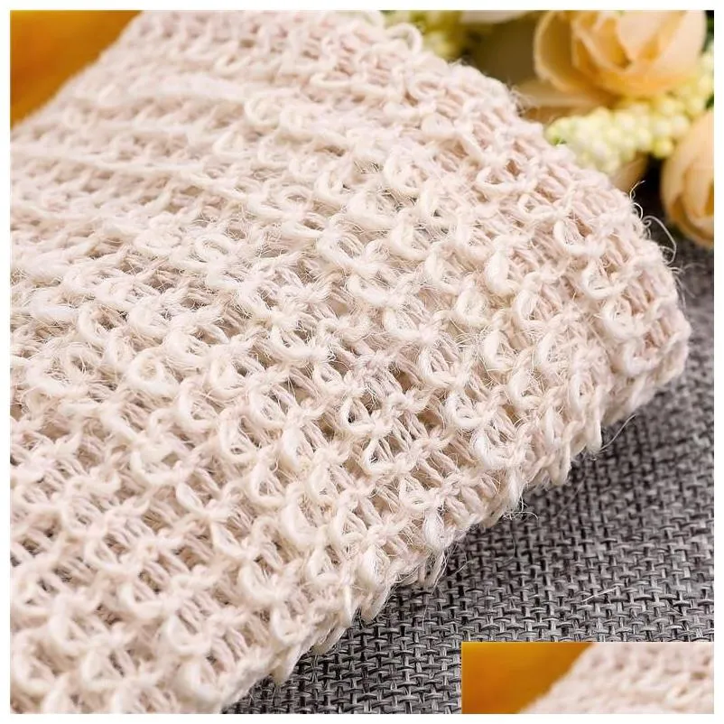 soap exfoliating bags- natural sisal soap saver bag pouch with drawstring for foaming drying soaps exfoliation massage shower bath