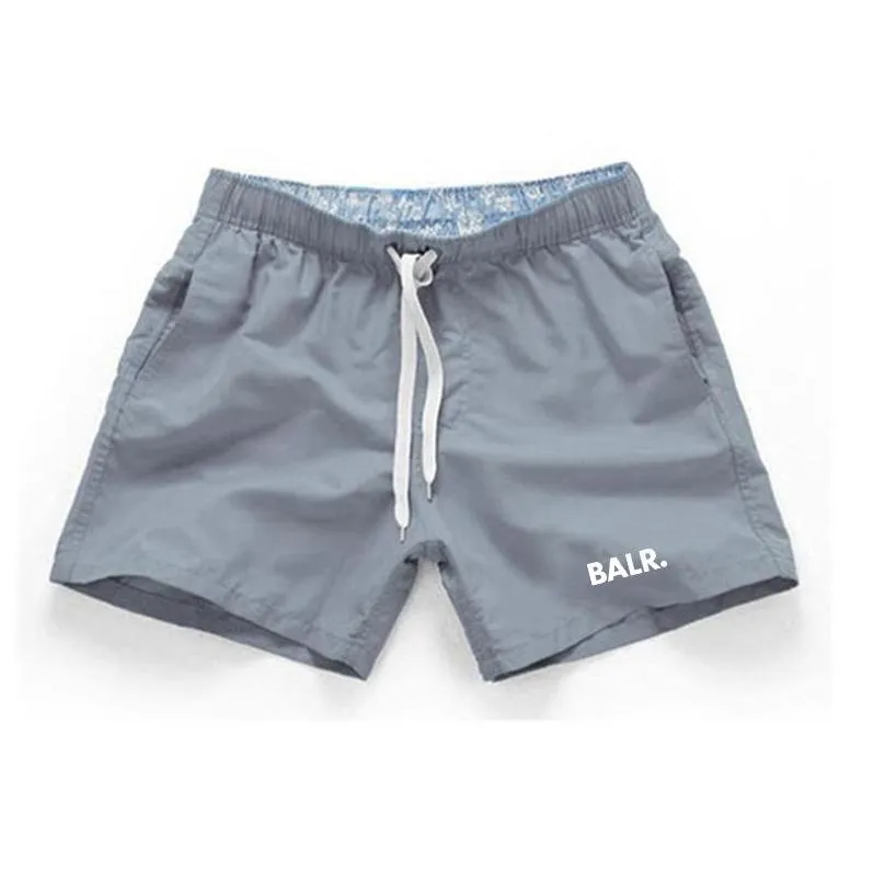 new brand summer mens casual shorts polyester shorts solid color breathable elastic waist casual mens shorts men herren designer