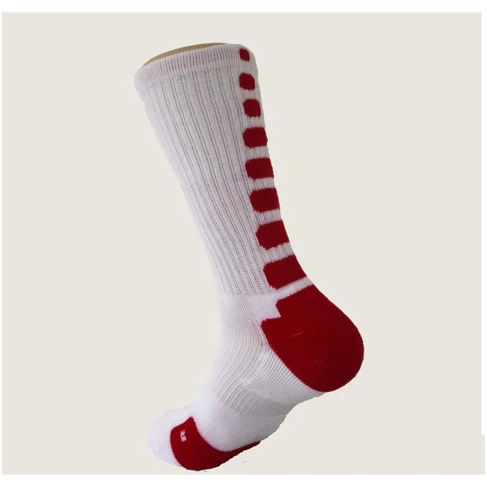 2pcsis1pair socks usa professional elite basketball terry long knee athletic sport men fashion compression thermal winter wholesales
