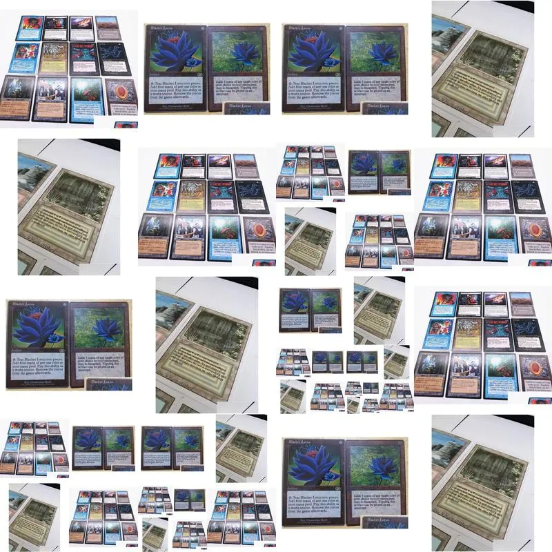 126pcs/lot magic game diy cards of english version matte board games collection custom cards tcg classics