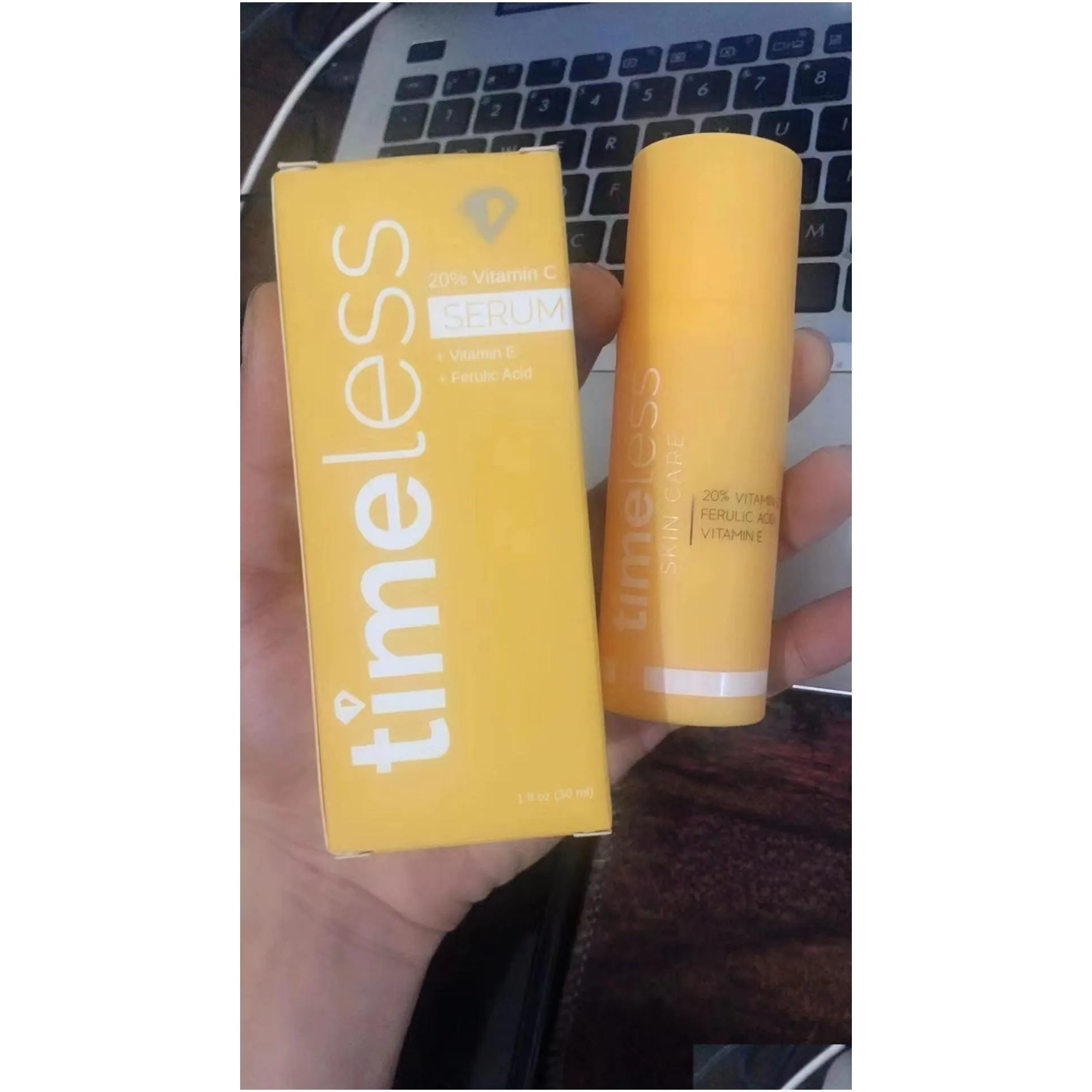 serum timeless 30ml 20% vitamin c moisturizing skin care face lotion essence 1fl.oz make up fast ship